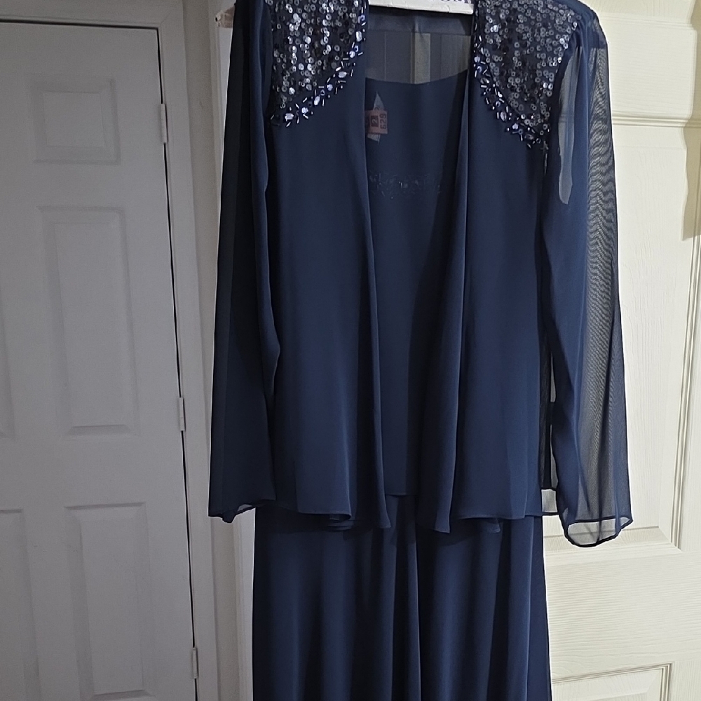 Elegant Navy Blue Women's Dress